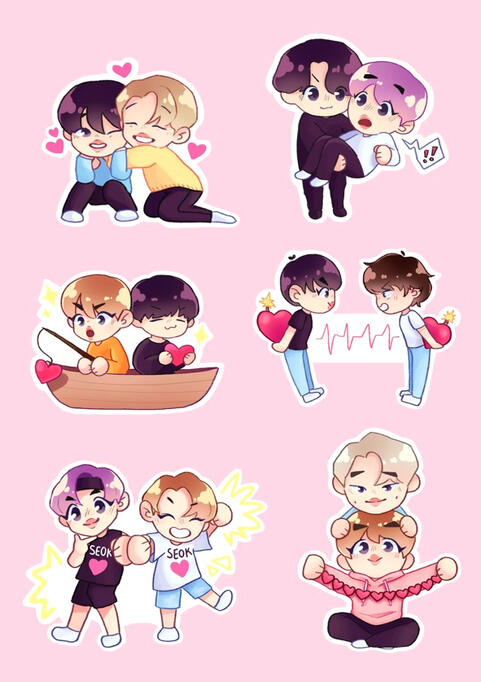 King of Hearts Zine - Sticker Sheet